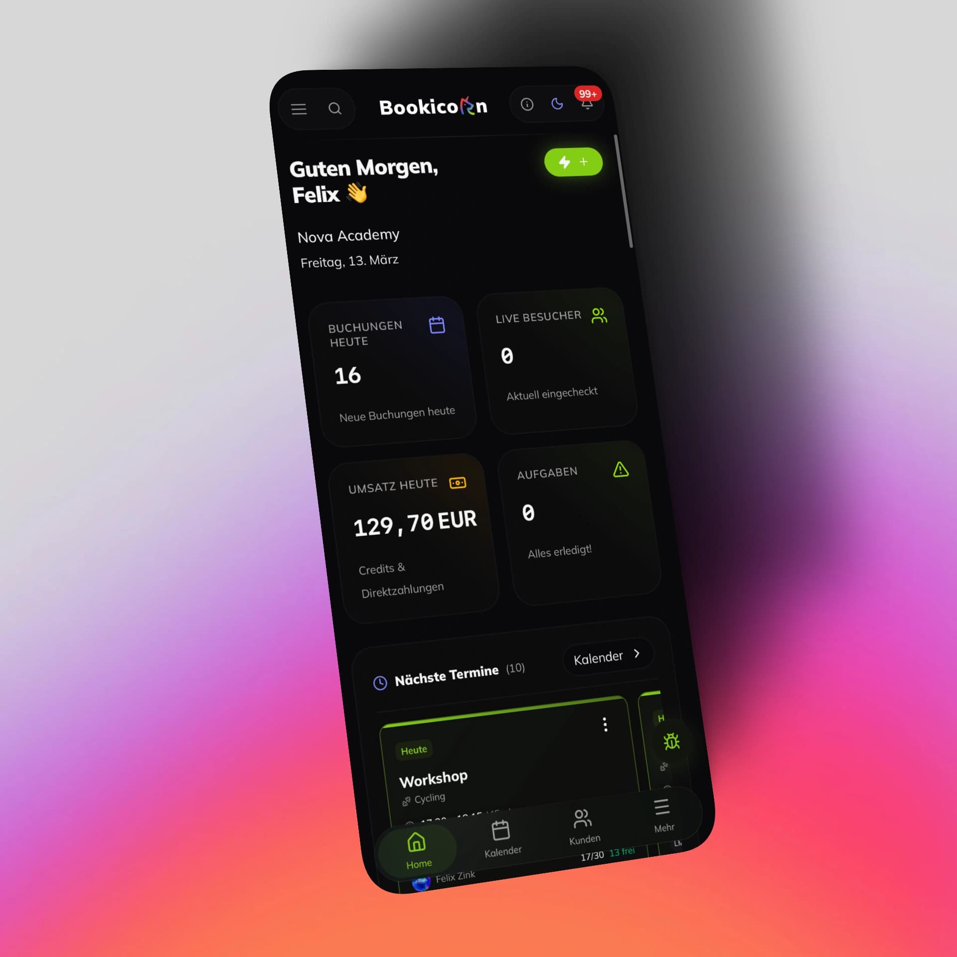 Mobile App für Kampfsportler